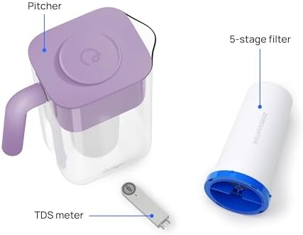 Culligan ZeroWater 10-Cup Pitcher Water Filter Removes PFAS, Lilac - Image 4