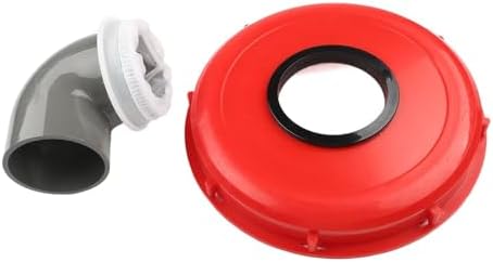 IBC Lid Filter Cover for Rainwater Harvesting, 45/90 Degree Tote Adapter with Washable Nylon Screen, Fits 163mm and 245mm Tank Openings, Plastic Guard(DN225 90°) - Image 2