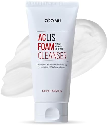ATOMU Salicylic Acid Foaming Facial Cleanser for Oily Skin & Clogged Pores, BHA Oil Control Face Wash, 4.05 fl oz - Image 3