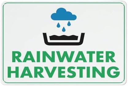 Rainwater Harvesting, Aluminum Sign, 8 x 12 Inches by Unknown