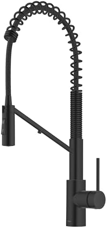 KRAUS Oletto 2-in-1 Commercial Style Pull-Down Single Handle Water Filter Kitchen Faucet for Reverse Osmosis or Water Filtration System in Matte Black, KFF-2631MB by KRAUS