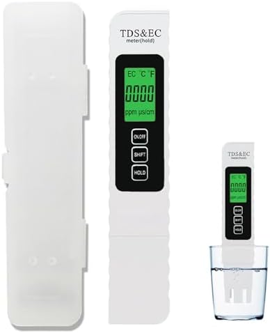 4 in 1 Digital Water Tester, 2026 New TDS Meter Digital Water Tester, TDS EC & Temperature Meter, 0-9990PPM Digital Water Tester with Display & ATC for Drinking Water Aquariums Swimming Pool (1) by Unknown
