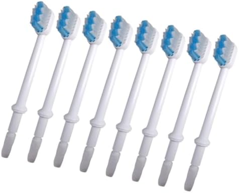 8Pcs Oral Irrigator Replacement Brush Heads, White ABS Water Flosser Tips - Image 4