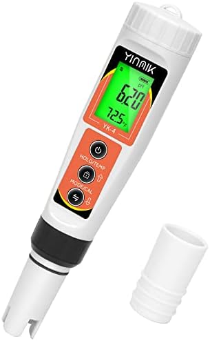 YINMIK PH Meter, Digital 4 in 1 PH EC TDS Temp Meter for Water Hydroponics by YINMIKWaterTester