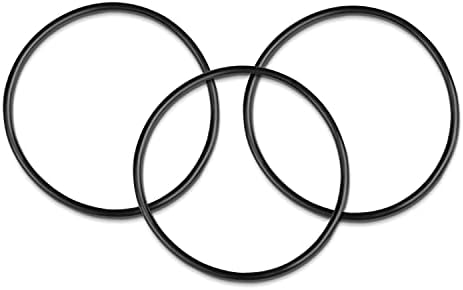 O-Ring for Reverse Osmosis Water Filter Housings Diameter 3.5" O.D. Black 3 Pcs O-Ring Set by PEATOVIE