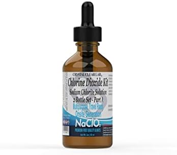 Crystal Clear Lab Chlorine Dioxide 2oz Pure Solution 4 Glass Bottle Kit - Image 4