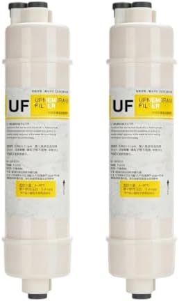 2-Pack 10" UF Hollow Fiber Filters, 0.01μm, 1/4″ Quick-Connect, Replacement Cartridges for Under Sink and Whole House Water Purification System by Unknown