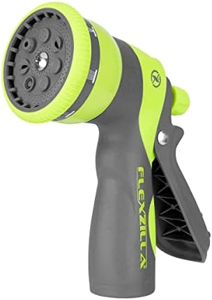 Flexzilla Heavy Duty 7-Pattern Adjustable Pistol Grip Garden Hose Nozzle Sprayer with Multiple Spray Settings & Durable Design by Flexzilla