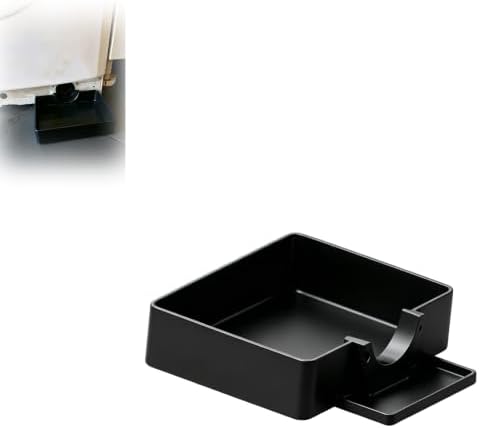 Mess Drain Tray Compatible with Whirlpool Washing Machine Filter – Catch Water Instantly When You Open the Drain Plug (Black) by Unknown