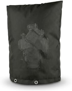 Insulated Backflow Preventer Cover Freeze Protection, Fits Up to 21" W x 21" H, Black by BFU+Hxin