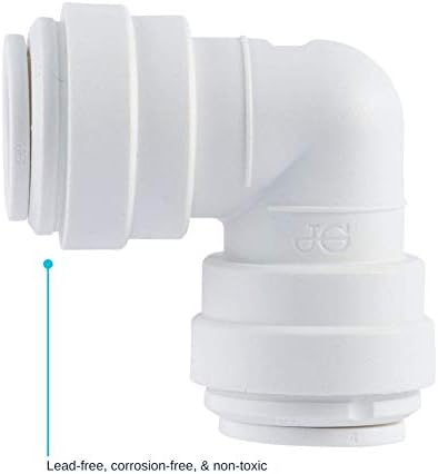 John Guest Speedfit 3/8 Inch OD Union 90 Degree Elbow Connector, Push to Connect Plastic Plumbing Fitting, PP0312WP - Image 6