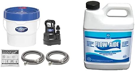 Superior Pump 91660 Tankless Water Heater Descaler Pump Kit with Non-toxic Descaler Solution, 3.5 Gallon, Deluxe & J.C. Whitlam FLOW32 Flow-Aide System Descaler,32 ounces (1 quart), White by Unknown