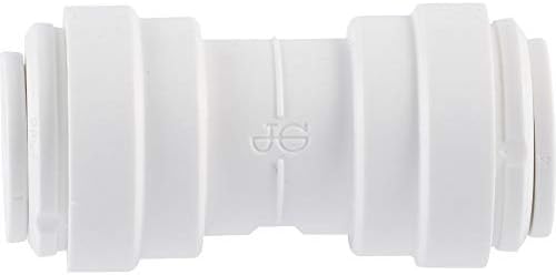 John Guest Speedfit 3/8 Inch OD Union Straight Connector, Push to Connect Plastic Plumbing Fitting, PP0412WP - Image 2