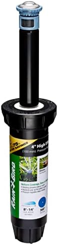 Rain Bird 8SAFPROPR HE Pro Rotary Sprinkler, Full Circle, 8-14 Feet, 4" by RainBird