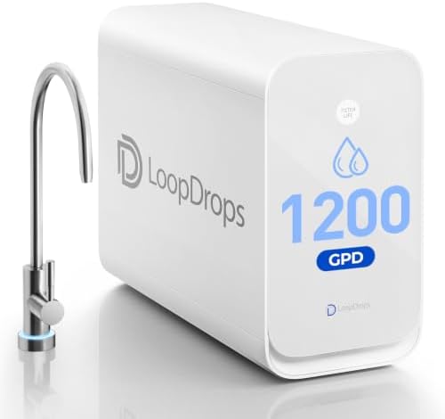 CR1200 Tankless Reverse Osmosis System, 1200 GPD RO Water Filter by LoopDrops