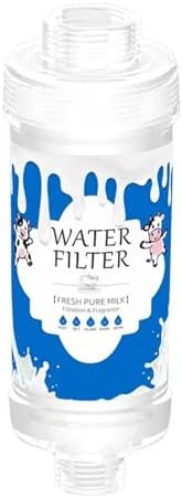 Vitamin C Shower Head Filter for Hard Water Filter Shower Aromatherapy Replacement Cartridge Bathroom Accessories Remove Chlorine Fluoride Heavy Metals Improves Skin Condition Protects Hair Milk - Image 2