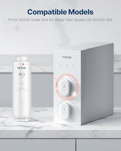 VEVOR Reverse Osmosis Filter, 10-Layers RO Water Filter Replacement, Compatible with SS-003 600 GPD Under Sink Water Filter, 24 Months Reverse Osmosis Filter Cartridge, Reduces Lead, Chlorine, Rust - Image 6