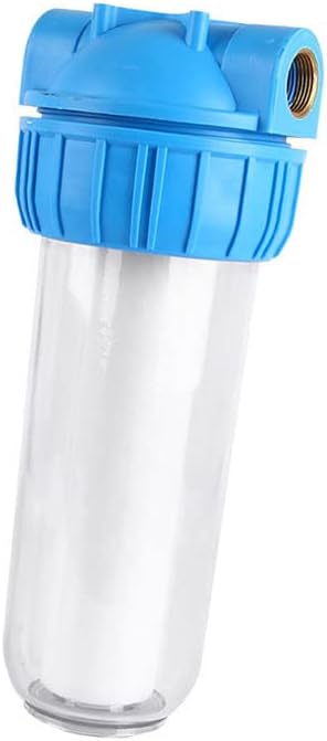 Clear Water Filter Housing 1in Brass Port for Sediment Removal 10in by GLOGLOW