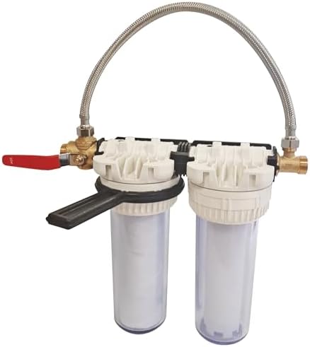 AQUAWATER - Double Filter Station with Filter and descaling cartridges - Cartridge Duration 6 Months - French Production by Unknown