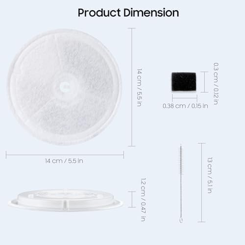 16 PCS Upgraded Filter Unit 3.0 Pet Cat Water Fountain Filters Fit For Solo 2/Solo SE, 3 Pro/2S/3, Including Replacement Filters and Replaced Foam Pump Filter (16 pcs) - Image 5