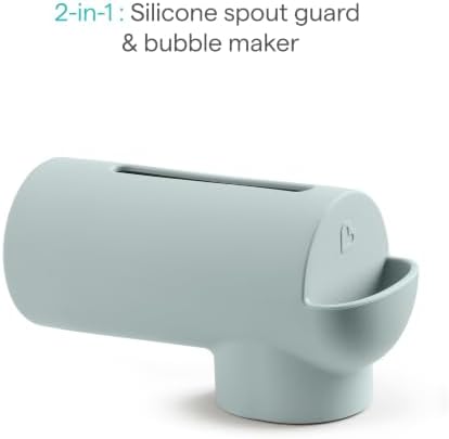 Munchkin Soft Spot Silicone Spout Cover for Baby, Slate - Image 2