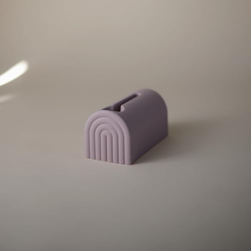 mushie Bath Spout Cover | Soft Silicone Bathtub Faucet Safety Guard for Kids | Universal Fit (Soft Lilac) - Image 3