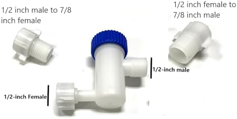 Barrel Filter with 1/2 inch & 7/8 inch Female Inlet with 1/2 inch & 7/8 inch Male Outlet - Heavy Duty Filtration and Screen for Hard Water - Image 2