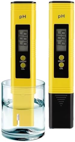 PH Meter for Water Hydroponics Digital PH Tester Pen 0.01 High Accuracy Pocket Size with 0-14 PH Measurement Range for Household Drinking, Pool and Aquarium (2, Yellow, Normal) by YOUR+BEST+LIFE+PARTNER