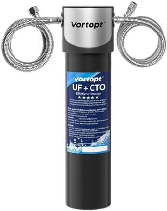 Vortopt 14000 Gallon Under Sink Water Filtration System, NSF Certified by Vortopt