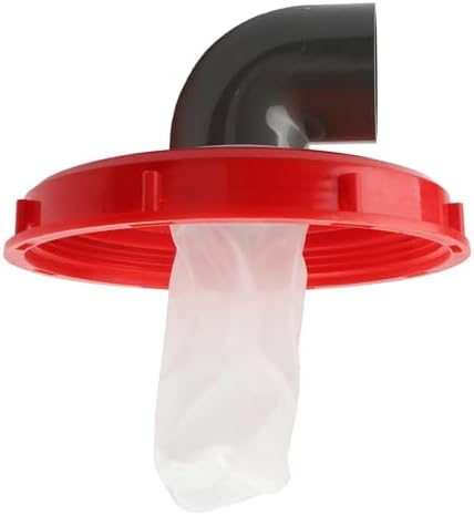 IBC Lid Filter Cover for Rainwater Harvesting, 45/90 Degree Tote Adapter with Washable Nylon Screen, Fits 163mm and 245mm Tank Openings, Plastic Guard(DN225 90°) - Image 3