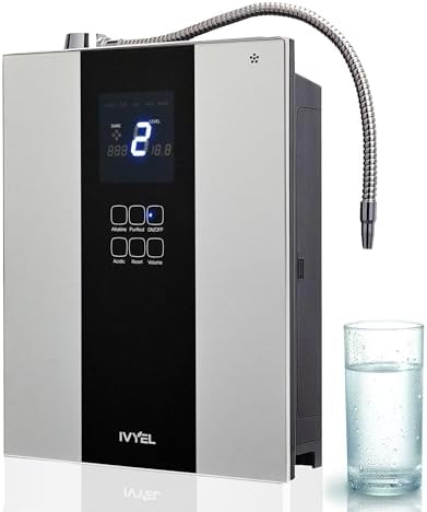 Korea-Made Ivyel PL Alkaline Water Machine,Water ionizer, Produces ph 8.5-10.0 Alkaline Water/Acidic Water/Hydrogen Water/Water Purifier Filter/Ionized Water/Antioxidant Water by Ivyel