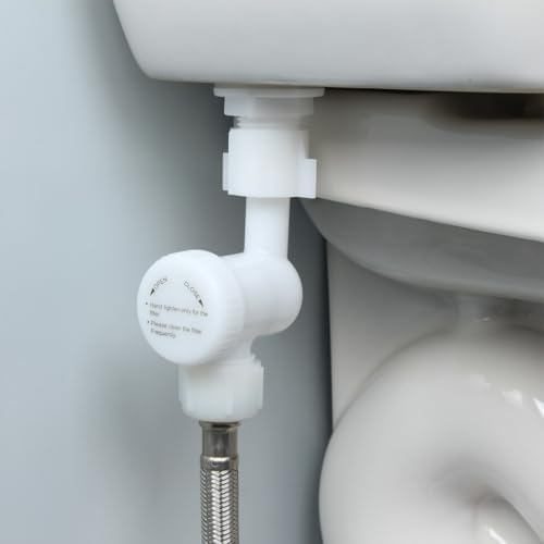 7/8'' Toilet Water Filter Adapter with SUS304 Mesh for 7/8 Toilet Tank Fill Valve and Bidet T Connector, 7/8 inch Male to 7/8 inch Female with Built-In Filter - Image 5