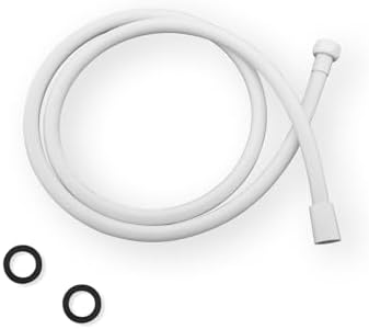 59 Inches White PVC Shower Hose Replacement For Cleaning by JASYA