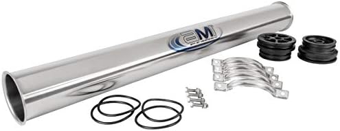 APPLIED MEMBRANES, INC. 4x40 Commercial RO Membrane Housing | Stainless Steel RO Pressure Vessel for 4" x 40" RO, UF, NF, MF Membrane Element | 300 PSI | End Clamp Style | PV4040SSAW-316 - Image 2