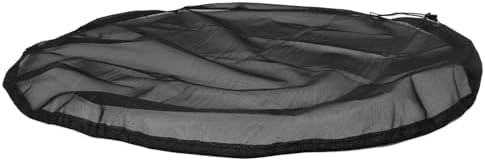 Rain Drum Mesh Cover Polyester Drawstring Screen 35.4 to 39.4 Inch Circular Filter Blocks Leaves Debris Fits Outdoor Garden Water Collection Buckets and Tanks (Dia 90cm) - Image 4