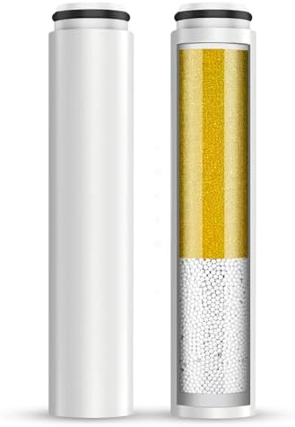Cobbe 2 Pack Replacement Filters for Handheld Shower Head - UPGRADE FILTERING DURATION - Remove Chlorine - Reduces Dry Itchy Skin by Cobbe