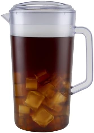G.E.T. Heavy-Duty 1 Gallon Plastic Pitcher with Lid, Clear, BPA Free by Unknown