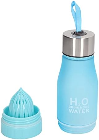 Fruit Infuser Water Bottle,Fruit Water Pitcher Infuser Water Bottle Lemon Juice Squeezer Water Bottle with Fruit Infuser OutdoorTravel Portable Leakproof for Men Women 650ml(Blue) - Image 7