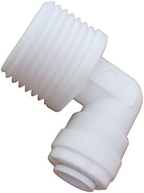 Malida Male Push To Connect Tube Fitting,water purifiers Quick Connector Drinks Dispense and water filtration system fittings (1/2 NPT Male x 1/4 OD Tube Elbow) by MALIDA