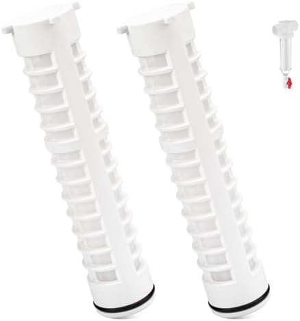 1-1/2 Inch 500 Mesh Spin Down Filters for Rusco Vu Flow, Spindown Sediment Filter Screen for Well Water and Sprinkler Irrigation, 8" Long FS1-1/2-500 - 2 Pack by Ahuliao