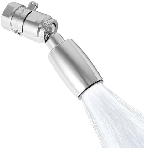 High Sierra® - CLASSIC™ Solid Lead-Free Metal 2.0 GPM Award Winning. High Pressure Shower Head with Trickle Valve. Patented Nozzle Never Clogs - Polished Chrome Finish by HIGHSIERRASHOWERHEADS