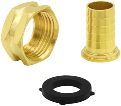 Hooshing 2PCS Garden Hose Swivel Adapter 3/4" Barb x 3/4" GHT Female Thread - Image 2