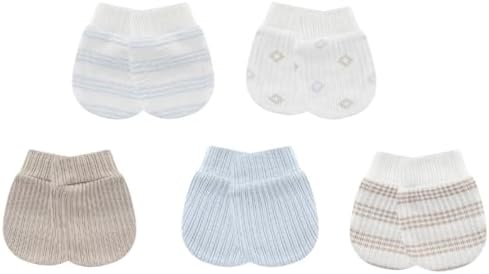 MAMIMAKA Newborn Baby Boy Girl Caps Mittens Socks Set Cotton Baby Essentials Accessories (Hats+Gloves+Socks) - Image 3