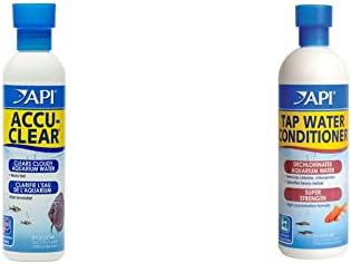 API ACCU-CLEAR Freshwater Aquarium Water Clarifier and API TAP WATER CONDITIONER Aquarium Water Conditioner by API
