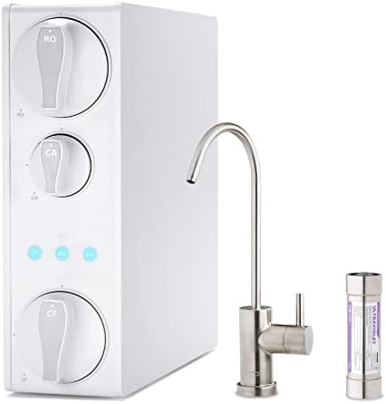 iSpring RO500AK-BN+UVF8 RO System, 500 GPD & Alkaline & UVF8 LED UV Light by iSpring