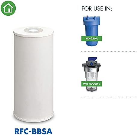 Culligan RFC-BBSA Whole House Water Filter, 10 x 4.5 in, 25 Micron Carbon - Image 2