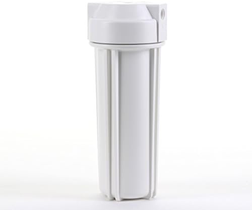 Hydronix HF4-10WHWH38 Water Filter Housing 10" RO, Whole House, Hydroponics - 3/8" Ports, Double O-Ring, White by Hydronix