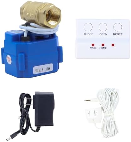 E-SDS 1 in Water Leak Detector with Shutoff Valve, Sensors and Sounds Alarm by E-SDS