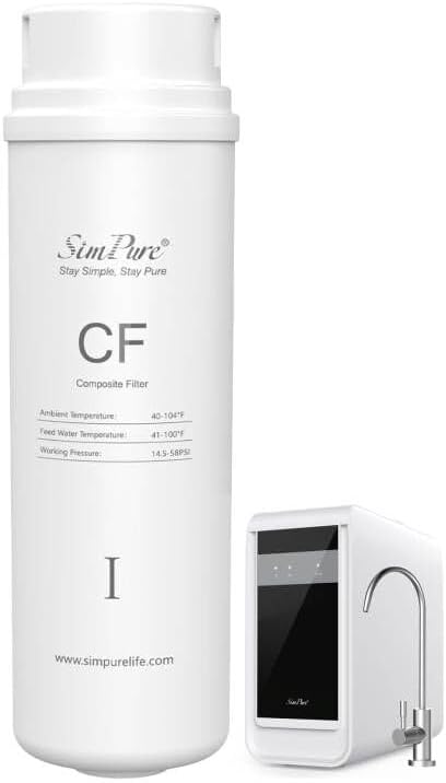 SimPure Q3-600 CF Filter Replacement Cartridge,Only for SimPure - Reverse Osmosis System,    //-   by SimPure_Water