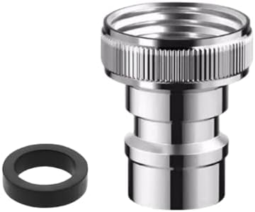 Universal Faucet Adapter Kit with Snap-On Design | 15/16”-27 Male to 55/64”-27 Female Thread Converter for Portable Dishwasher/Sink Hose/Aerator by XYSRXWY